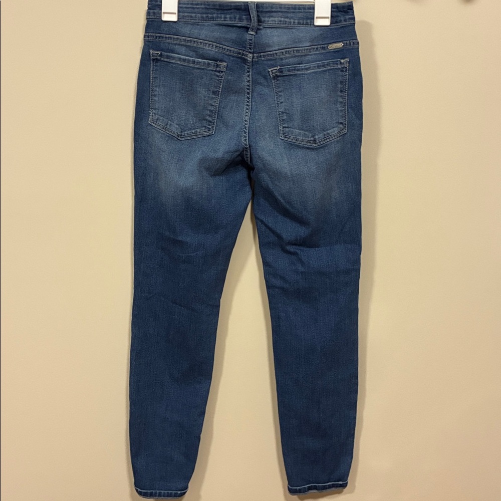 KanCan Dark Blue Distressed Skinny Jeans - Picture 5 of 7
